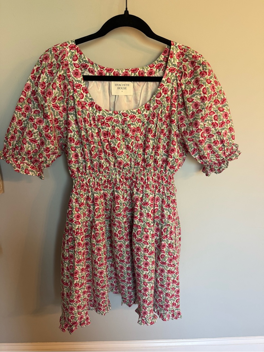 Hyacinth House Pink Floral Mini Dress